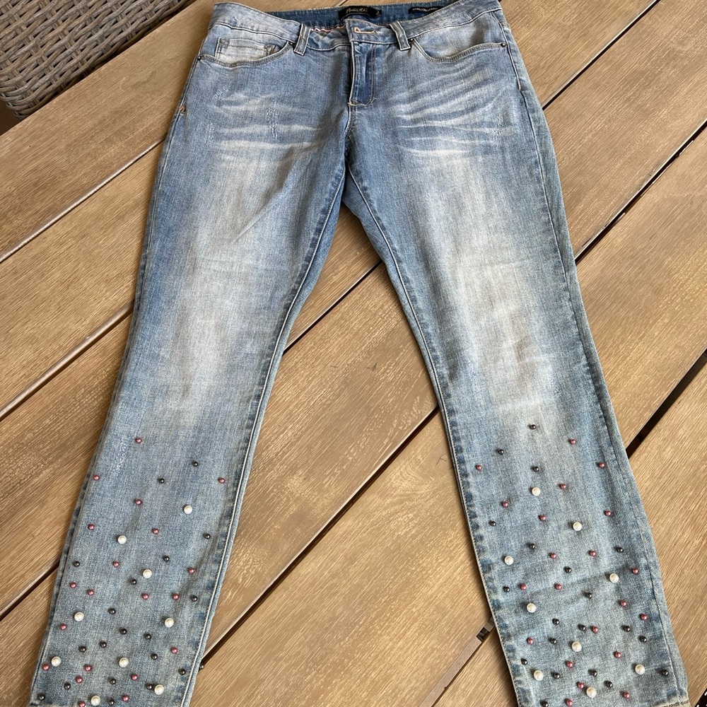 Nanette Lepore Pearl Bottom Jean Capris
